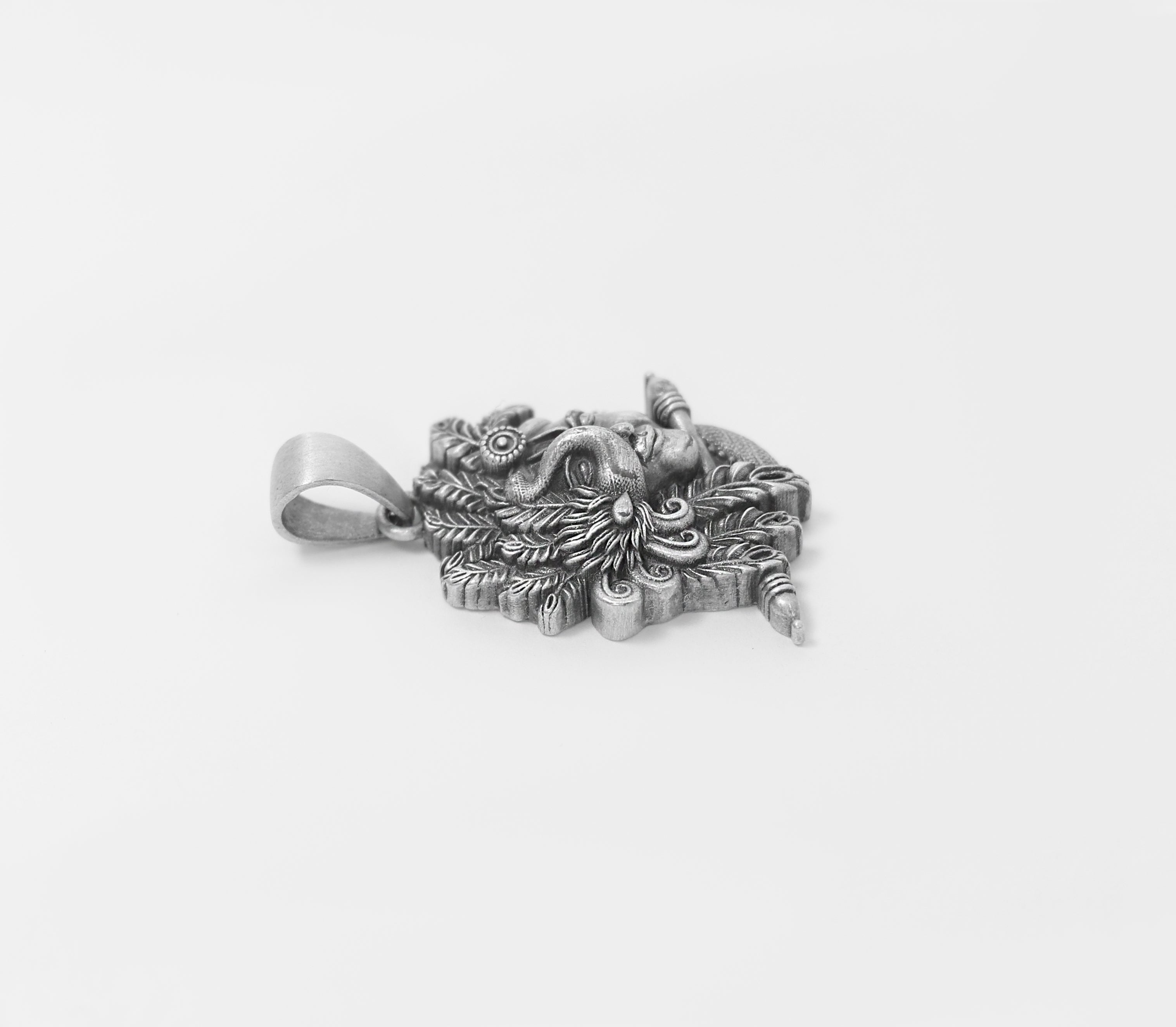 Peacock With Krishna Pendant